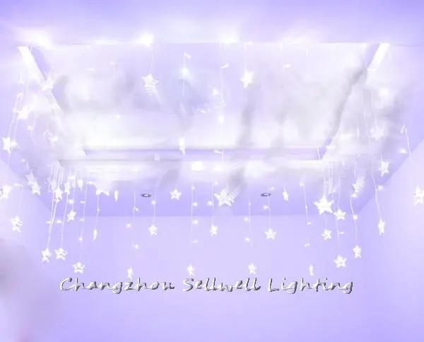 

2022 Hot Sale Christmas Decorations For Home New!wedding Product Square Pavilion Door Decoration 0.75*8m Five Pointed Lamp H213