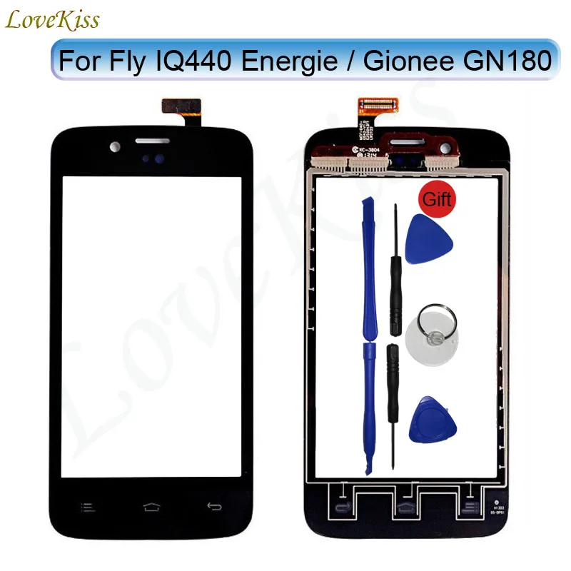 " сенсорный экран передняя панель для Fly IQ440 Energy IQ 440 сенсорный экран сенсор для Gionee GN180 дигитайзер ЖК-дисплей внешнее стекло