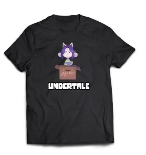 Temmie Tem Shop Undertale черная футболка Видеоигра для взрослых или детей размеров Harajuku