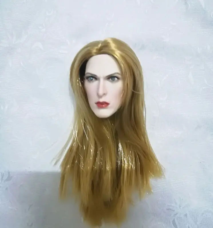 

1/6 Scale Female Head Accessory Biohazard Alice Blond Female Head Sculpt for TBL Phicen Pale Figure Body Dolls