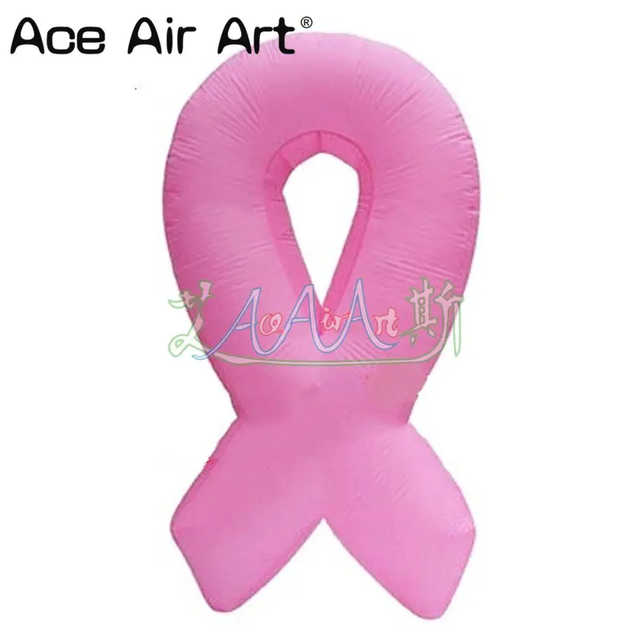 

Gaint Ground Inflatable Decoration Pink Inflatable Ribbon For World Breast Cancer Awareness Day