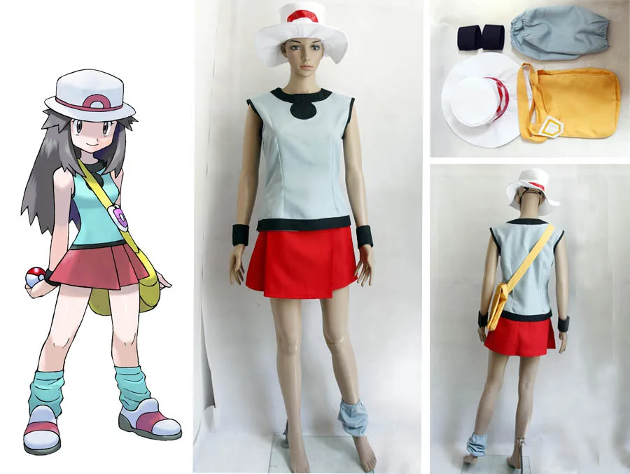 Костюм для косплея Покемон твёрдый и листовой зеленый лист наряд на Хэллоуин|cosplay