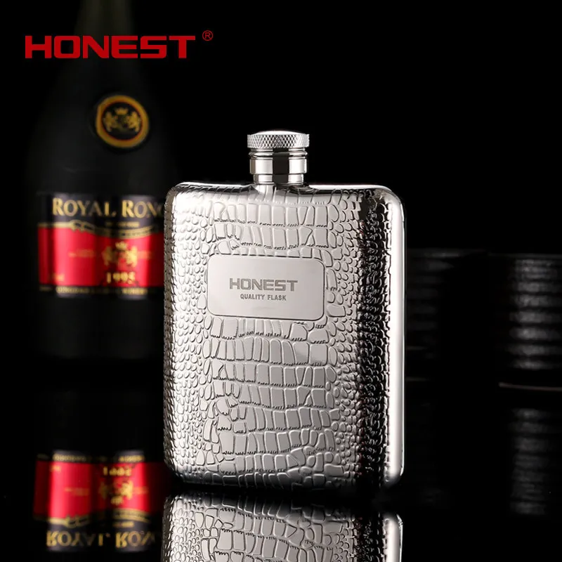 FX-6OZ, супер качество, нержавеющая сталь 304, фляга, набор, фляга для вина, фляга 6 унций, с подарочной коробкой и одной воронкой - Цвет: 1B