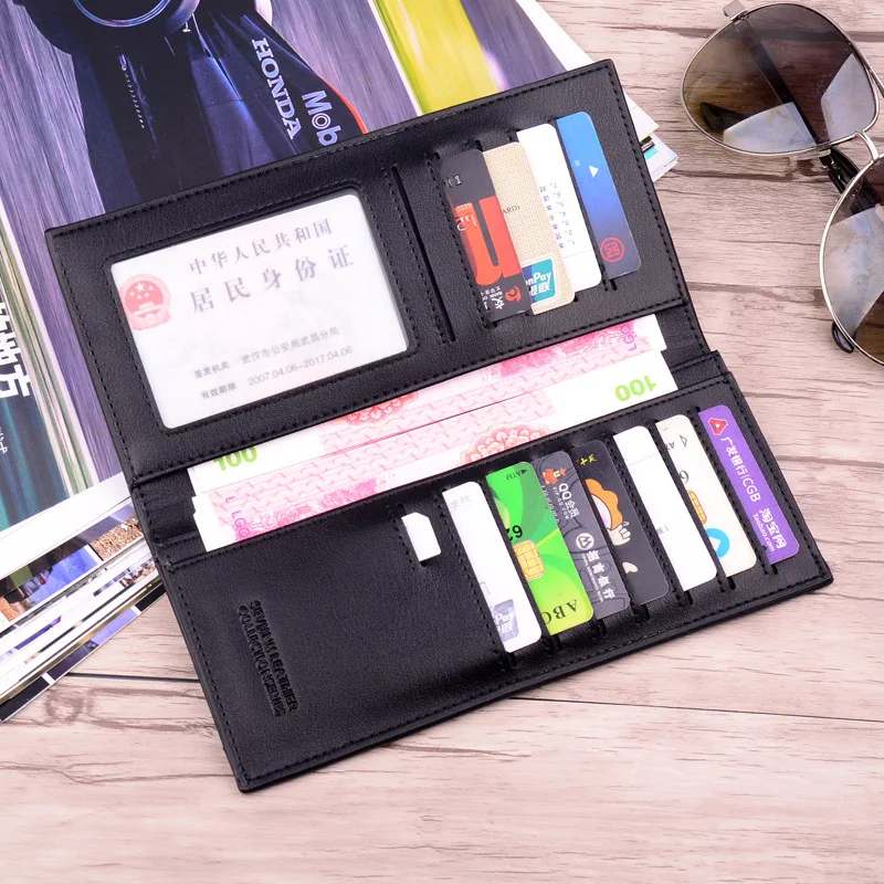 Youda мужские длинные кошельки ультра-тонкий молодежный Повседневный Кошелек