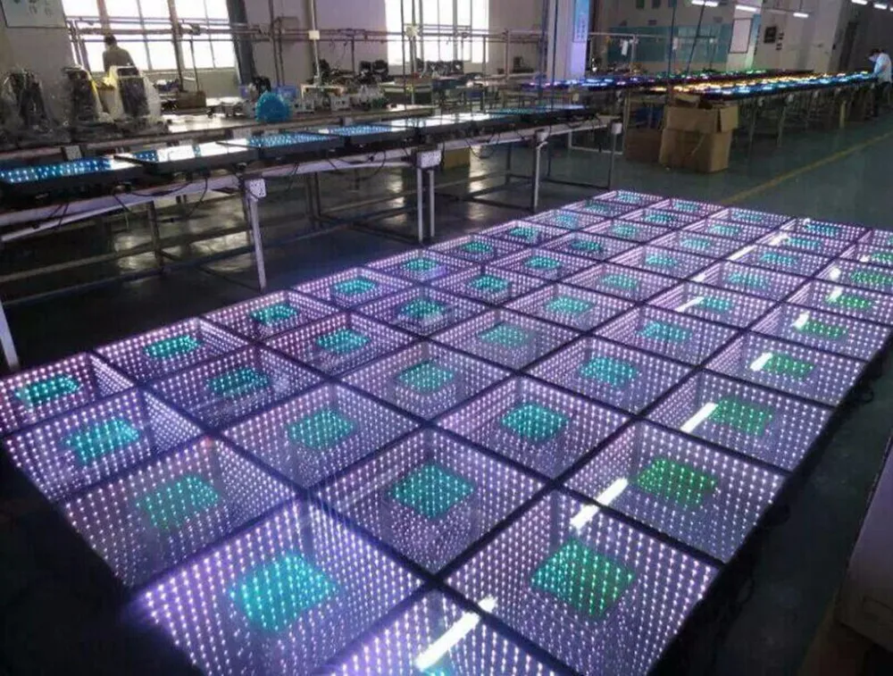 TP-E24 TIPTOP свадебное украшение зеркало 3D Led танцпол с эффектом тоннеля времени, 60 шт. 5050 SMD Epistar Светодиоды зеркало