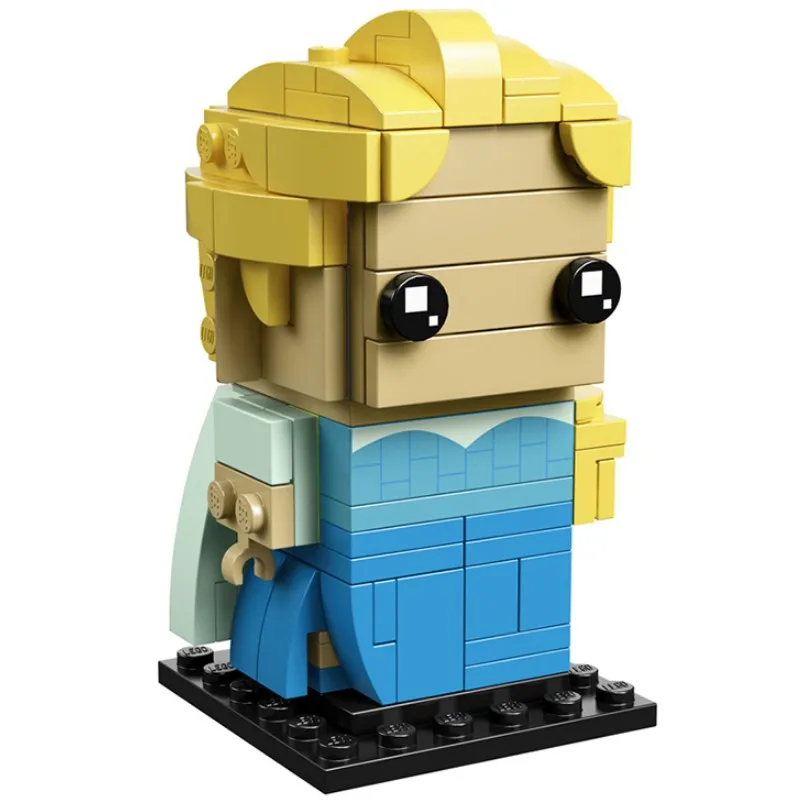 Новинка Brickheadz Эльза Анна Девушка друг Brickhead 41617 красота и чудовище колокольчик кирпичные головки строительные блоки с
