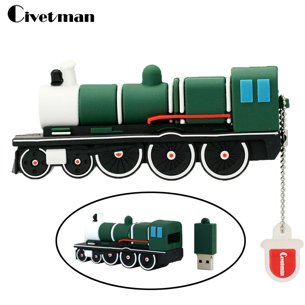 Civetman Mozart Поезд Форма USB флэш-накопитель 4 ГБ 8 ГБ 16 ГБ 32 ГБ 64 Гб флэш-карта памяти, Флеш накопитель диск для ноутбука