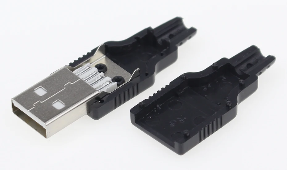 IMC Горячее предложение(5 шт. мужской+ 5 шт. Женский) USB 4 Pin разъем с черной Пластик крышка