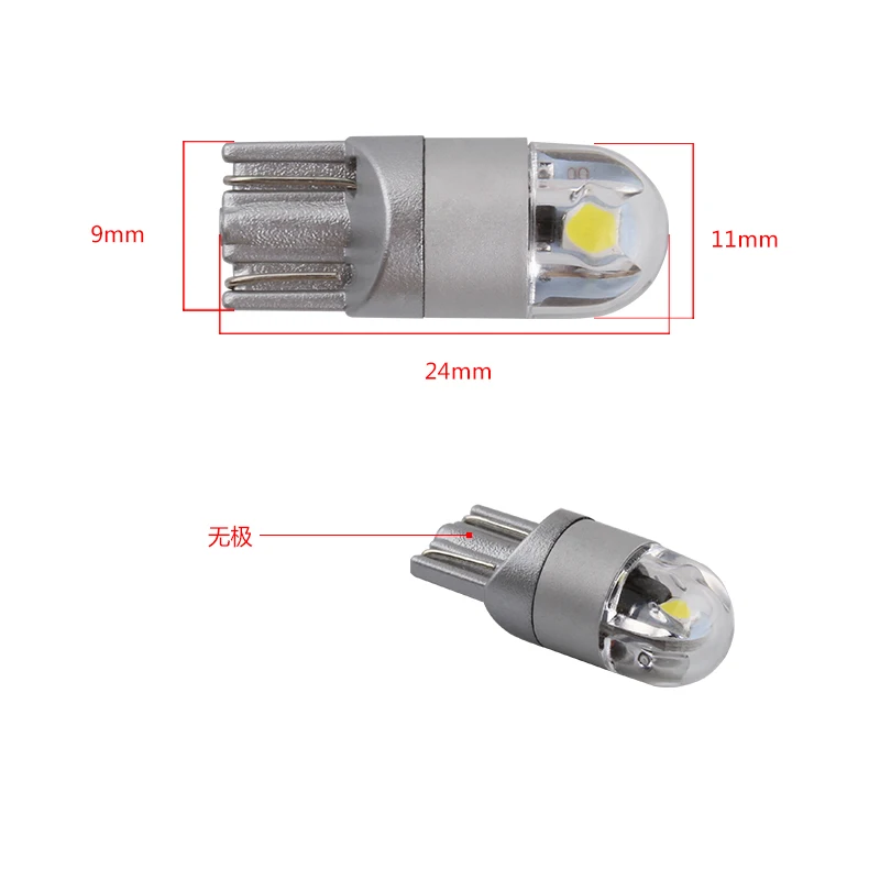 2pcsT10 W5W светодиодные автомобильные лампы 3030 чипов 194 168 приборных огней