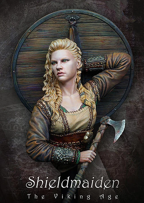В разобранном виде 1:10 бюст Shieldmaiden-The Viking Age Figures Смола Набор DIY игрушки неокрашенные наборы