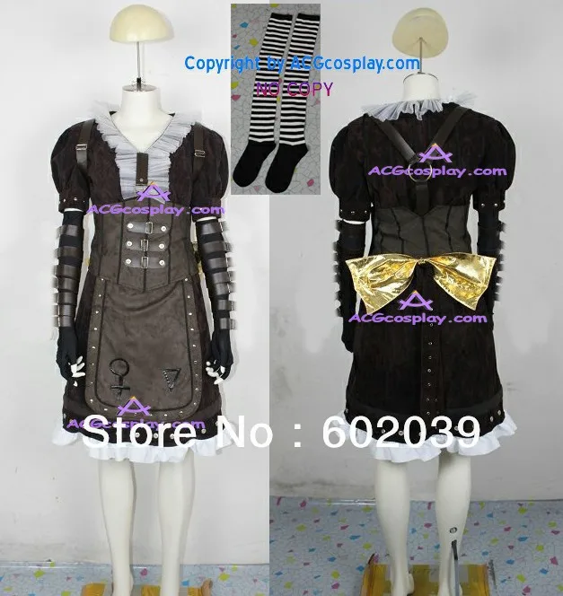 Алиса: безумие возвращается паровой платье Косплэй костюм хорошего качества |