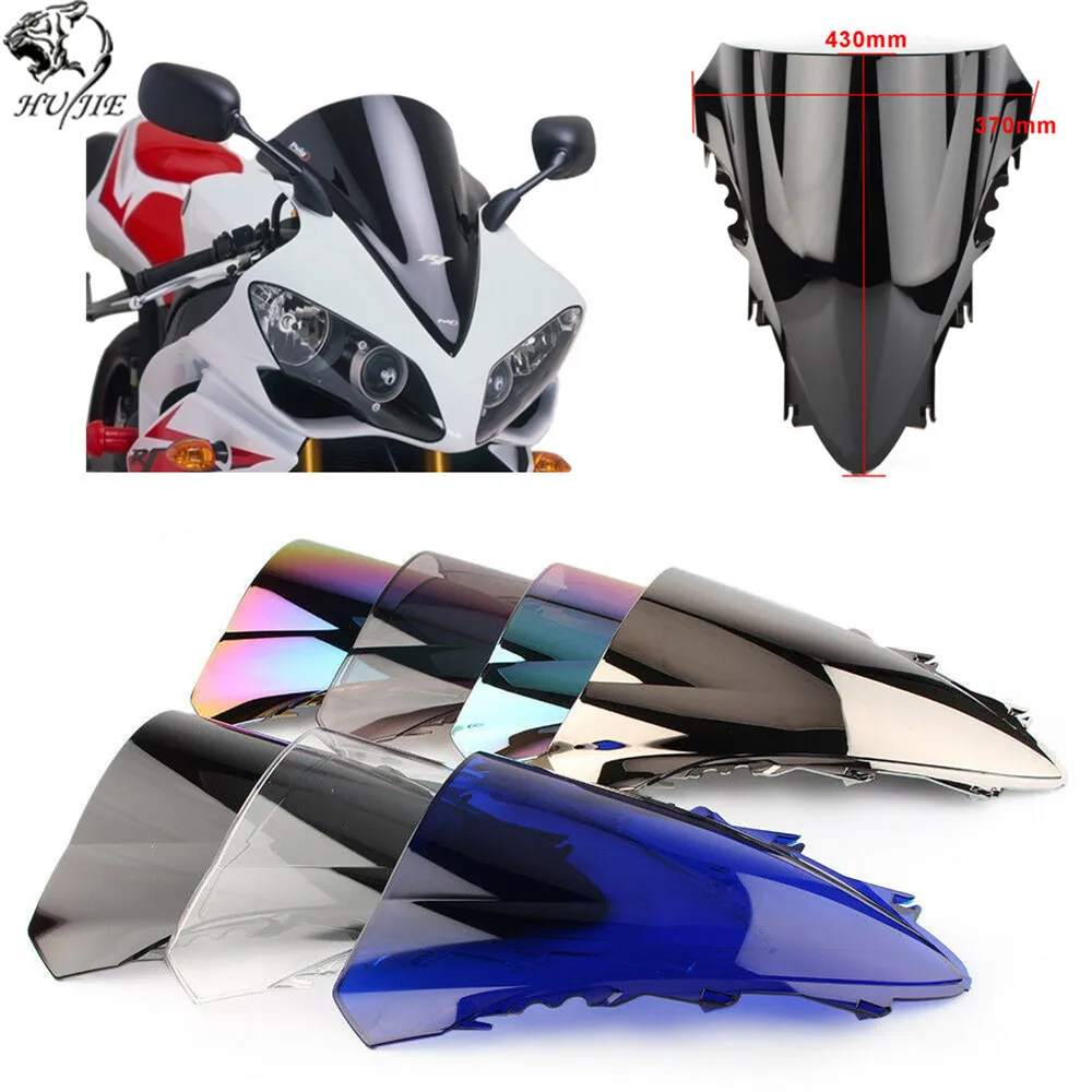 Лобовое стекло для мотоцикла лобовое Yamaha YZF R1 2007 2008 двойной пузырьковый