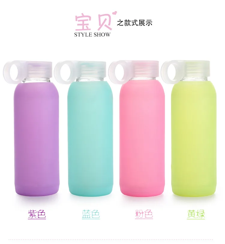 Цветная силиконовая бутылка для воды 1 шт. 280 мл уличные Портативные велосипедные