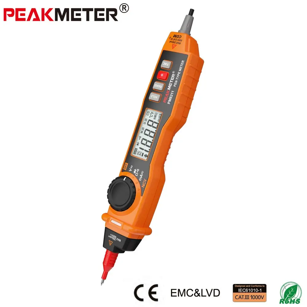 

Официальный PEAKMETER MS8211 цифровой мультиметр с зондом ACV/DCV электрический ручной тестер мультиметр цифровой профессиональный