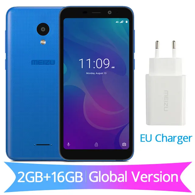 2GB 16GB Blue Meizu C9 M9C смартфон, глобальная версия, 4 ядра, 2 Гб оперативной памяти, 16 Гб встроенной памяти, 5,4" полный экран 16.0MP Камера 3000 мАч, сотовый телефон - Цвет: 2GB 16GB Blue