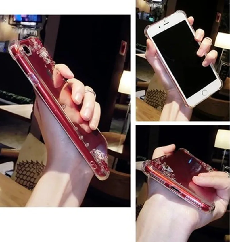 Роскошный модный DIY чехол со стразами для iPhone X XS MAX XR 6 6s 7 8 7/ 8Plus 6Plus|Бамперы| |