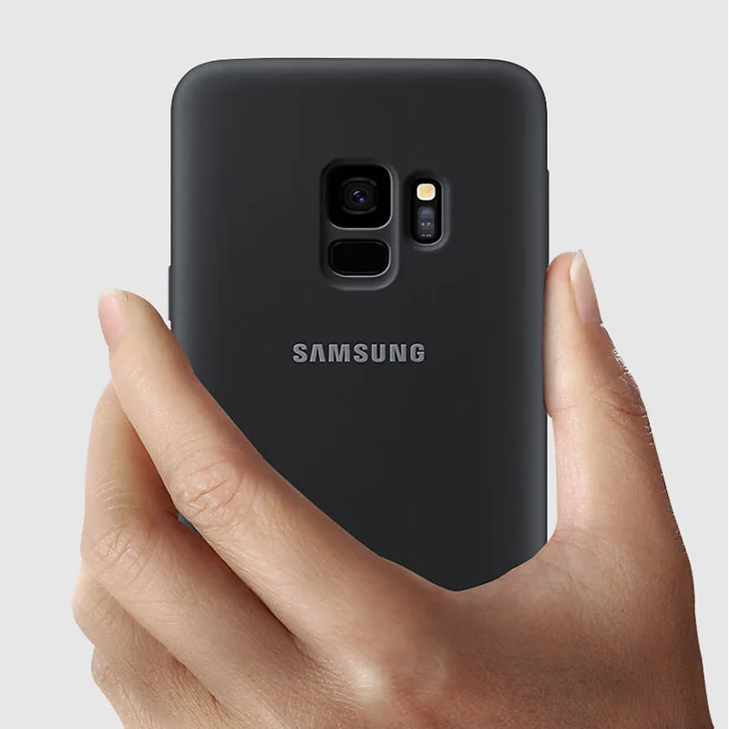 SAMMSUNG оригинальный Силиконовый противоударный чехол для Galaxy S9 + PLUS анти-износ
