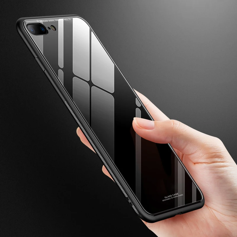 Чехол для iPhone SE 2 2020 роскошное глянцевое закаленное стекло силиконовая рамка