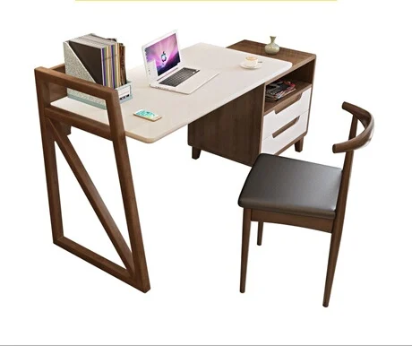 Компьютерный стол офисный мебель для дома ноутбука из твердой древесины простой