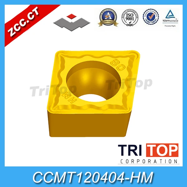 

Free shipping Tool turning insert CCMT 120404 HM (10pcs/box) YBC251 ZCCCT cemented carbide CVD coating