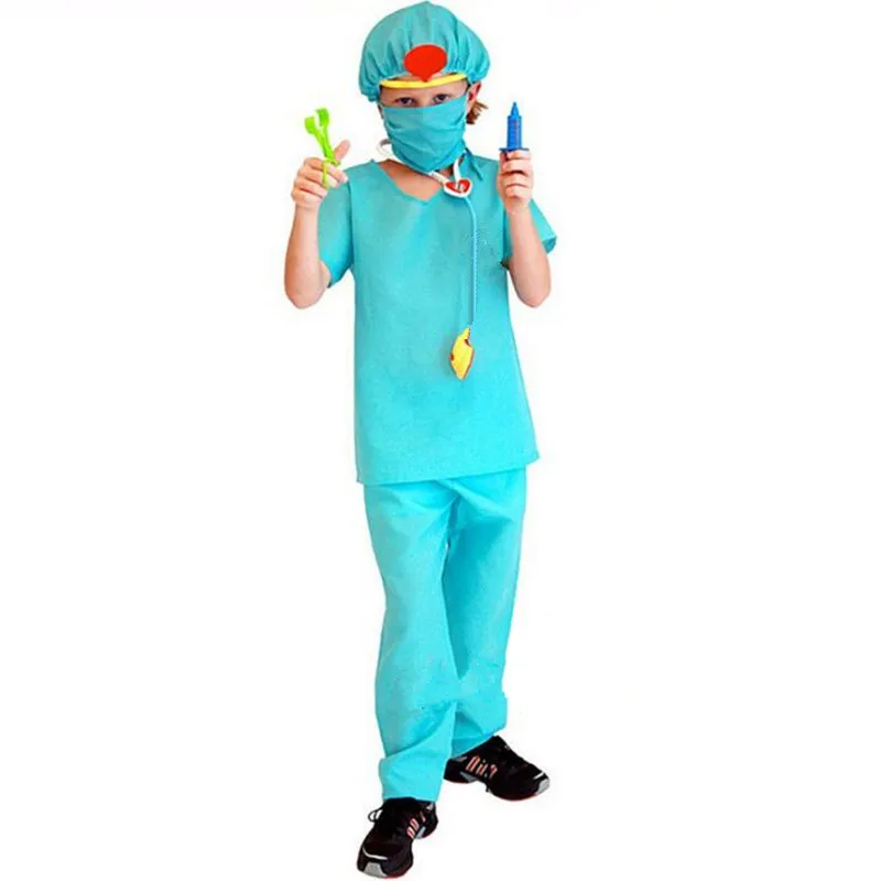 Детский хирургический костюм для косплея доктора детские костюмы сцены