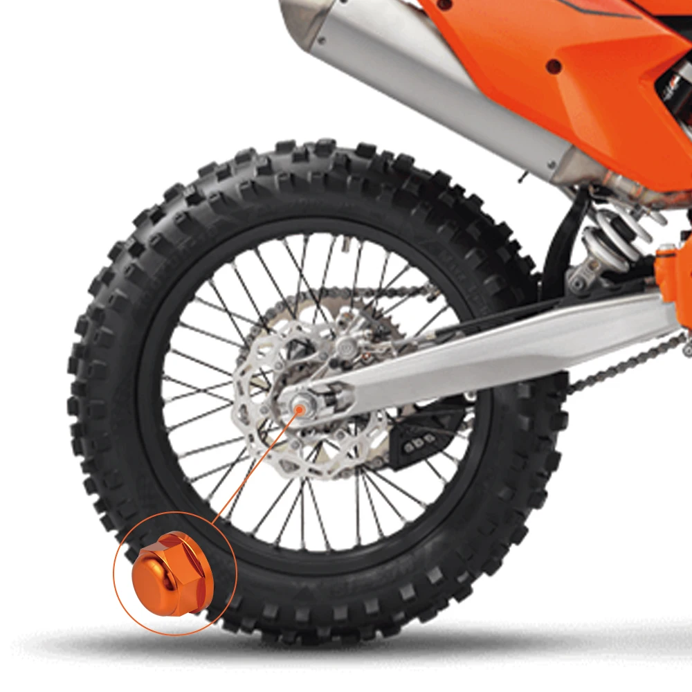 Задний колесный Шпиндельный хомут M20XP1.5 гайка-гайка для KTM 125 250 300 350 400 450 EXC EXCF XCW