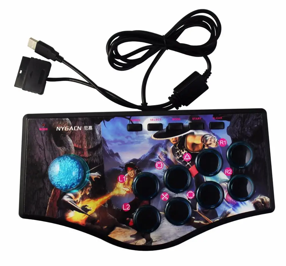 Боевые палки аркадный джойстик игровой контроллер USB для PS2 PS3 ПК Android