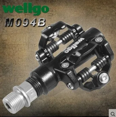 Wellgo M094B-9/1" SPD Shimano Cleat совместимые герметичные подшипники педали-черный