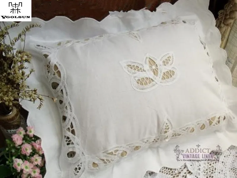 Vgolsun 100% хлопок ручной работы batternbug Кружево Вышивка дети Наволочки|pillow case|kids pillow casecotton case |