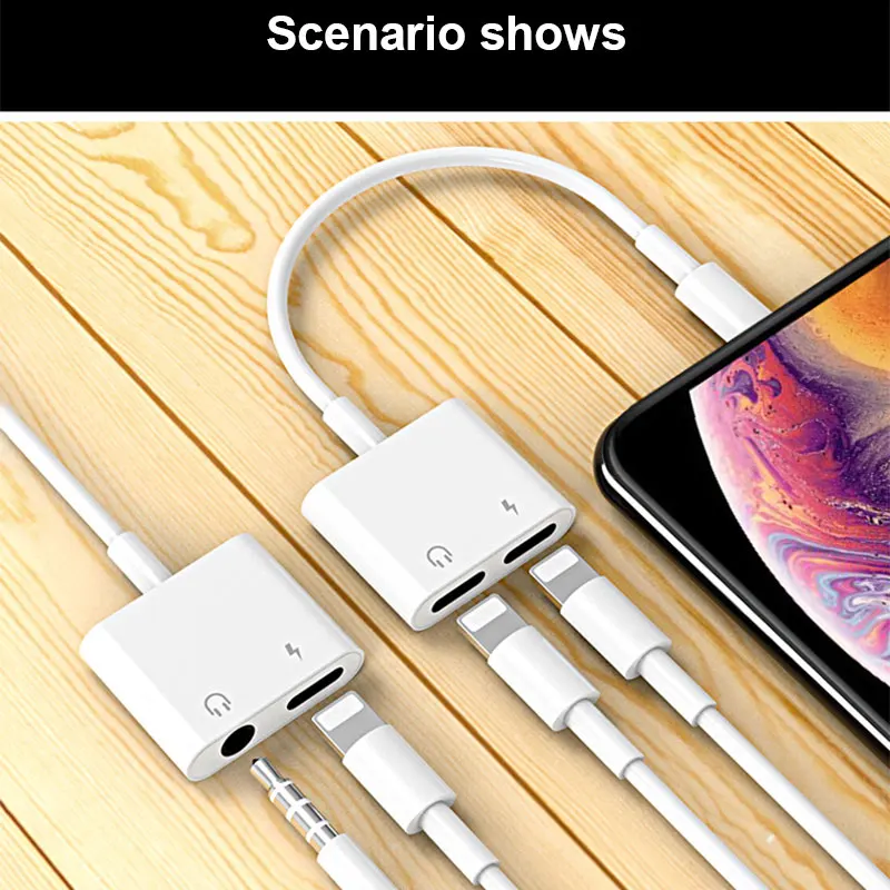AOXIN зарядный аудио адаптер для Apple iPhone 7 8 Plus XS Max ios 12 музыка и звонки для наушников аудио Зарядка адаптер конвертер