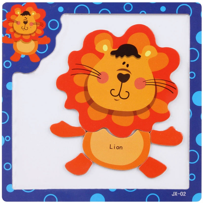 Магнитные головоломки для детей мультфильм с животными светодиод автомобильной