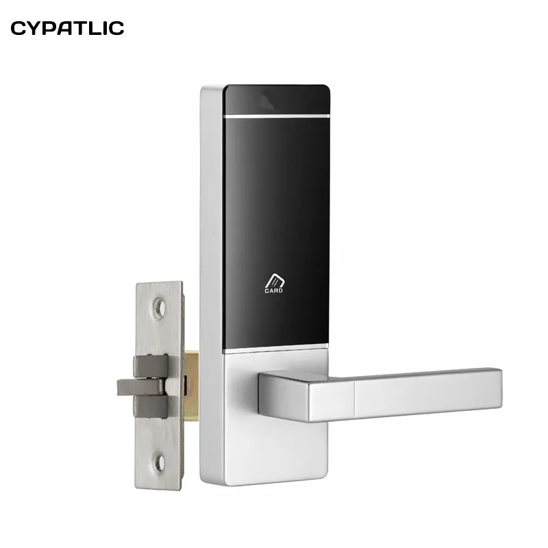 

Hotel room door latch electric door lock system swipe IC/ID card unlock