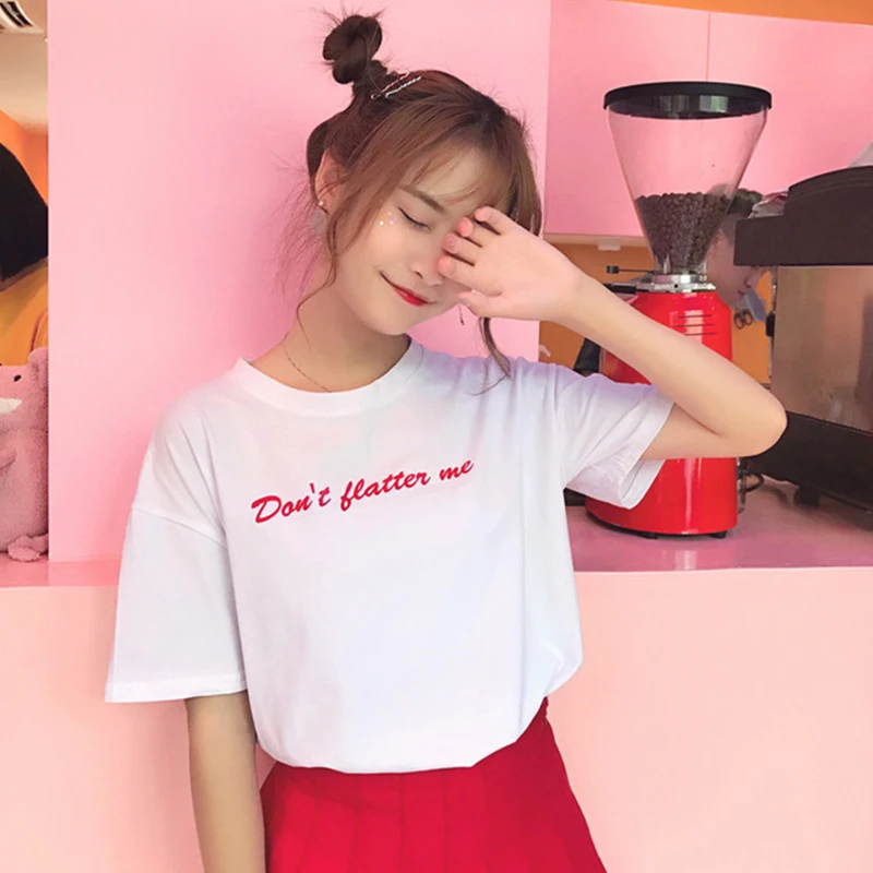 Женская футболка весна лето 2019 Корейская одежда Ulzzang Harajuku бандаж на спине с