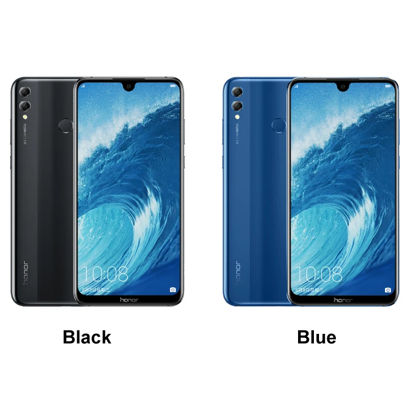 Honor 8X Max 7,12 дюйма Мобильный телефон Android 8,1 16 МП Восьмиядерный экран отпечатков пальцев ID 4900 мАч батарея смартфон