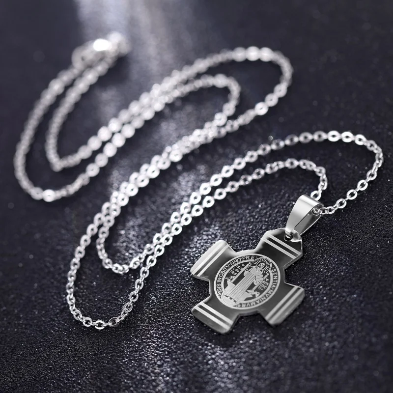 Женское и мужское колье классическое ожерелье из нержавеющей стали с