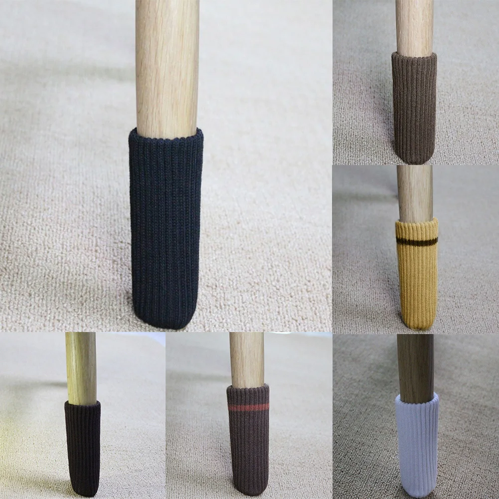 4 шт. защита от пола утолщенная мебель для ног Чехол стула носочки Нескользящие