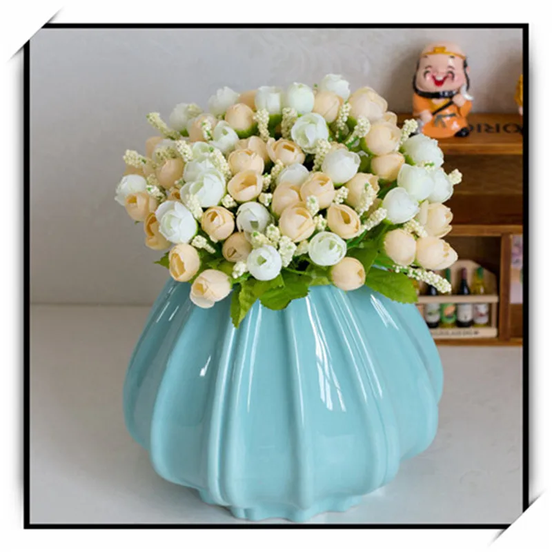 5 шт./лот 15 головок Искусственные цветы домашний декор Весна жемчужная оболочка