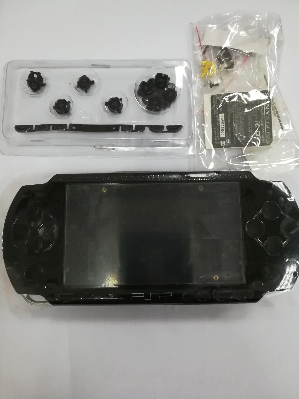 Черный Сменный Чехол для игровой консоли PSP 1000 1xxx с полным корпусом и