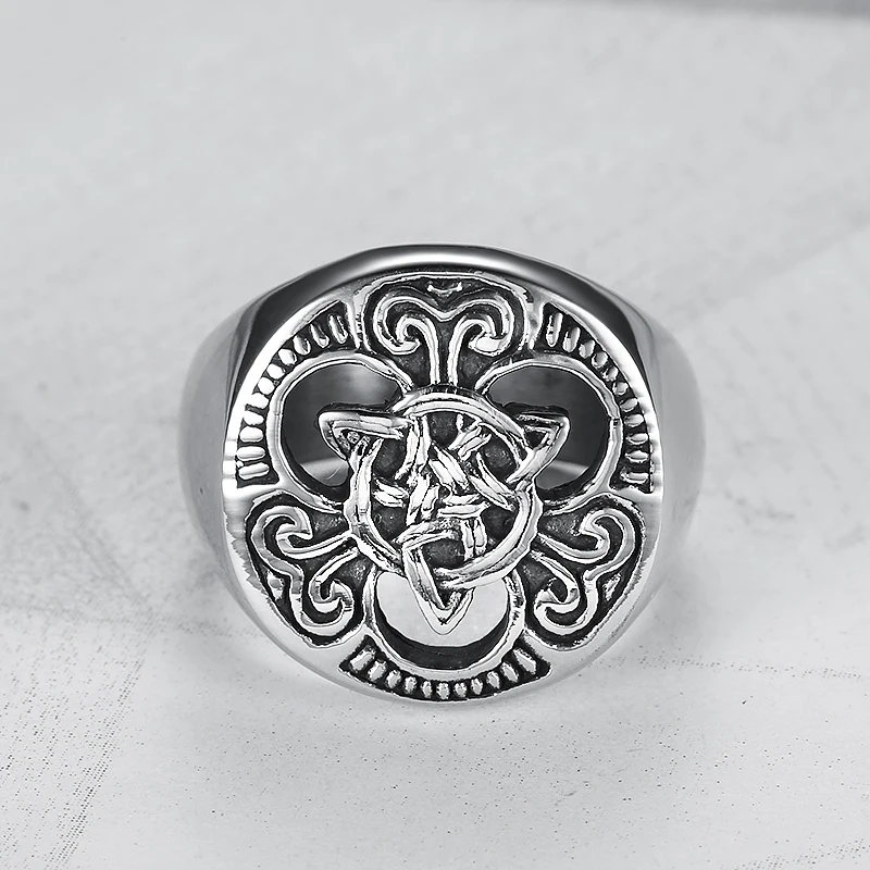 Крутое модное ювелирное изделие viking мужское кольцо с ирландским бесконечным