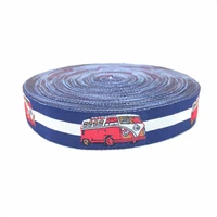 zerzeemooy wholesale 58 16 mmx10yards 100 polyester woven jacquard ribbon bluered bus lace ktzd15102402