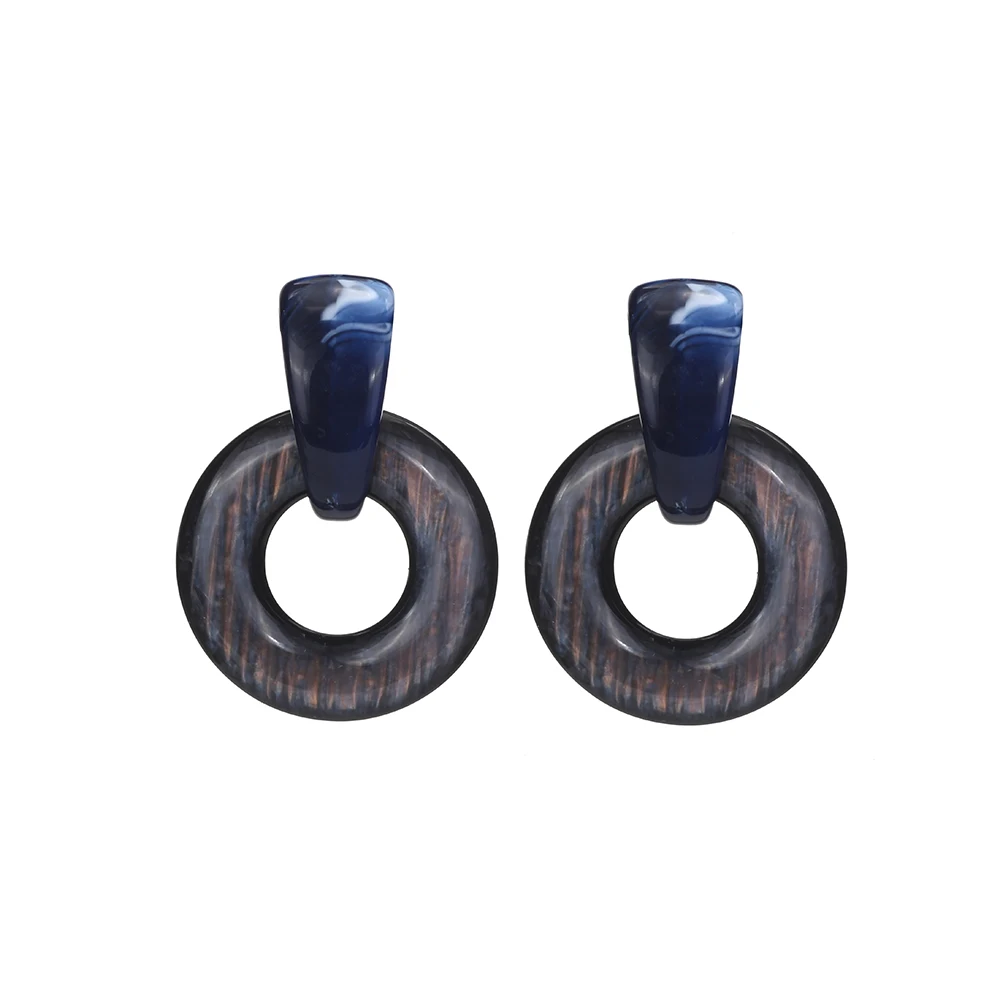 2018 модный мнногоцветная резиновая круглая капля серьга для женщин в винтажном