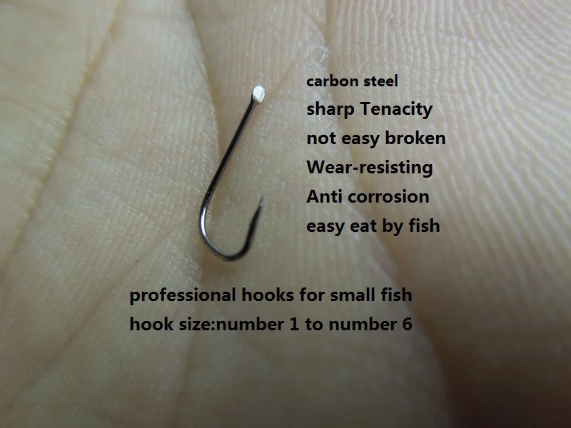 6 упаковок/набор маленький рыболовный крючок серебристые Крючки из углеродистой