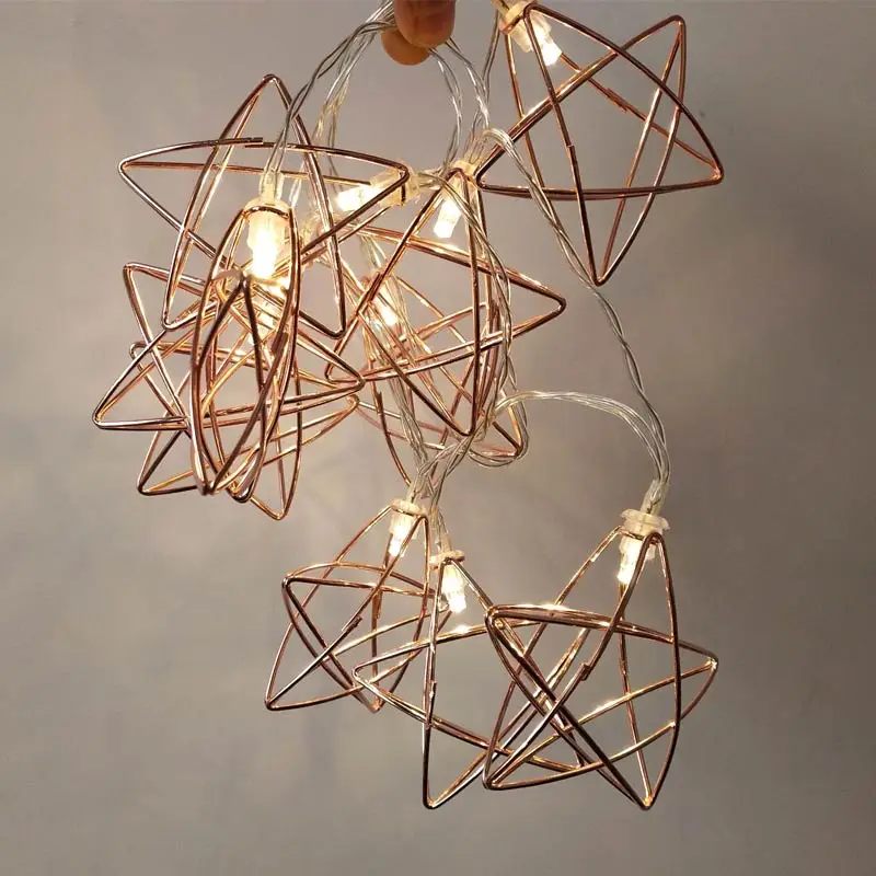 LED String Light Room Garden Lamp Yard Festival Christmas Geometry Decoration TN88
