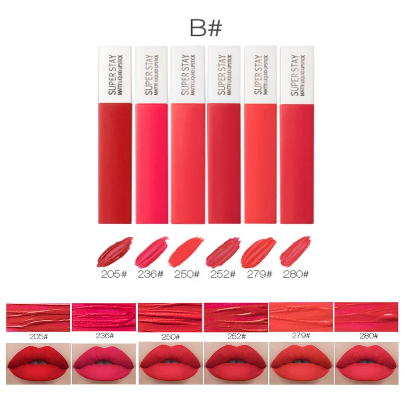 Бренд MENOW beauty bloggers рекомендует помаду, не окрашивает, долговечная, водостойкая, губная помада - Цвет: 5pc B