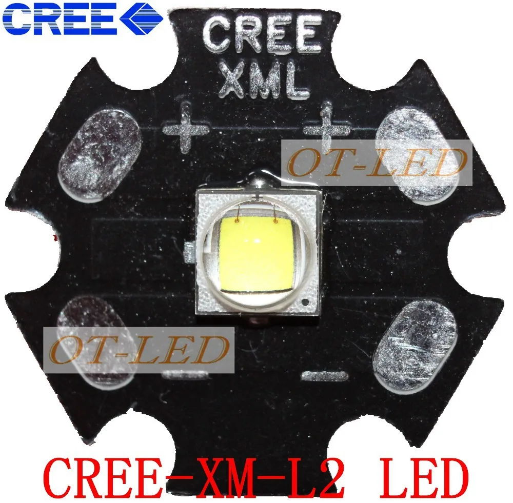 CREE XML2 LED XM-L2 T6 10W белый нейтральный теплый высокомощный светодиодный излучатель