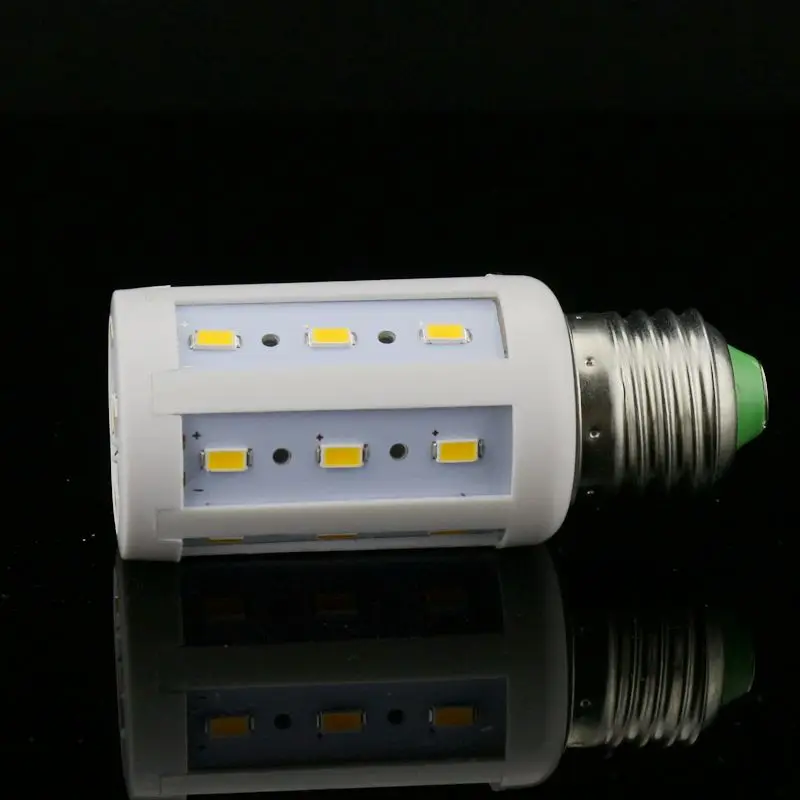 Бесплатная DHL E27/B22/E14 220 240 V светодиодный светодиодная лампа 7 Вт 24 5730 SMD теплый