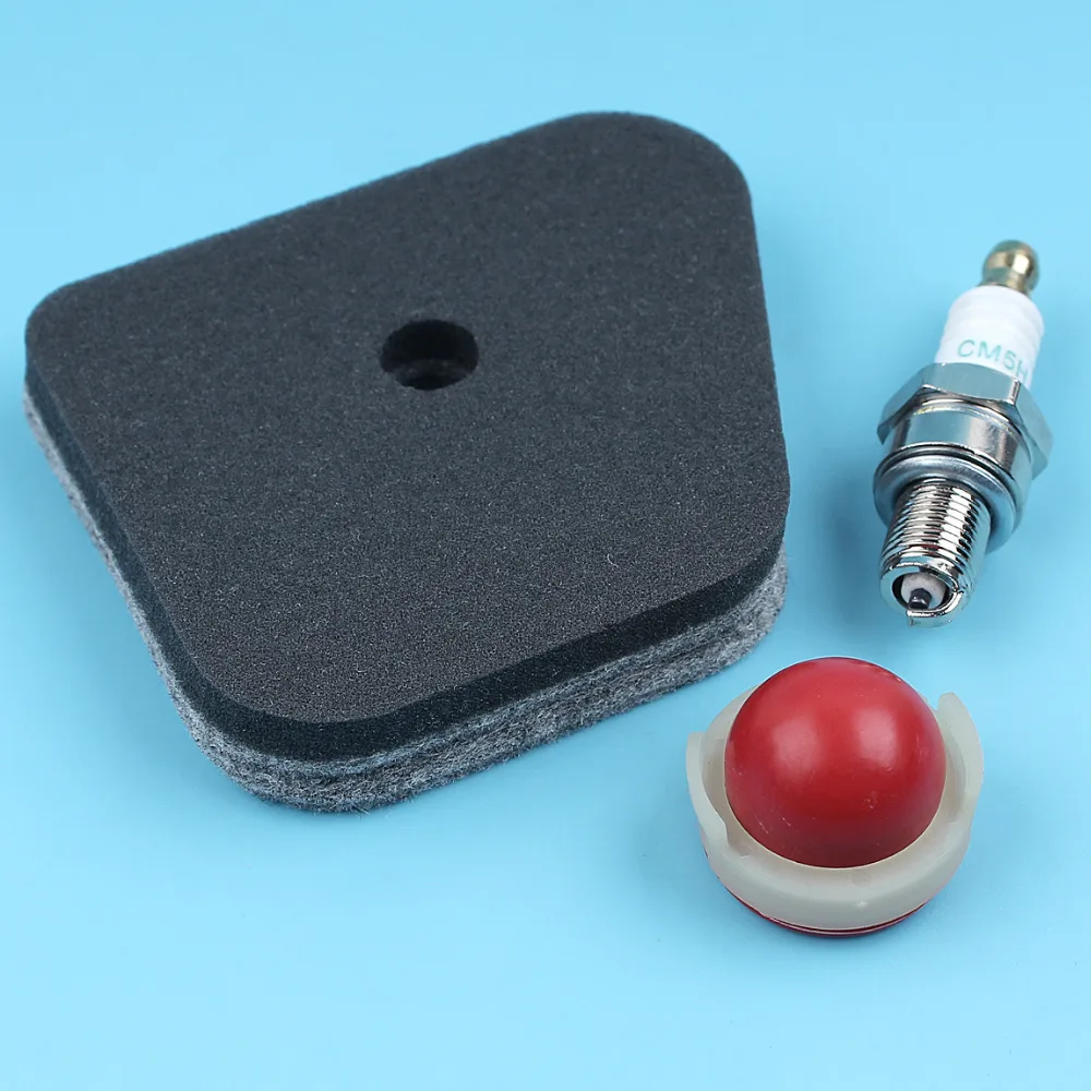 

Air Filter Primer Bulb Spark Plug Candle Tune up Service Kit For Stihl FS90 FS100 FS110 FS130 4-Stroke Trimmers 4180 120 1800