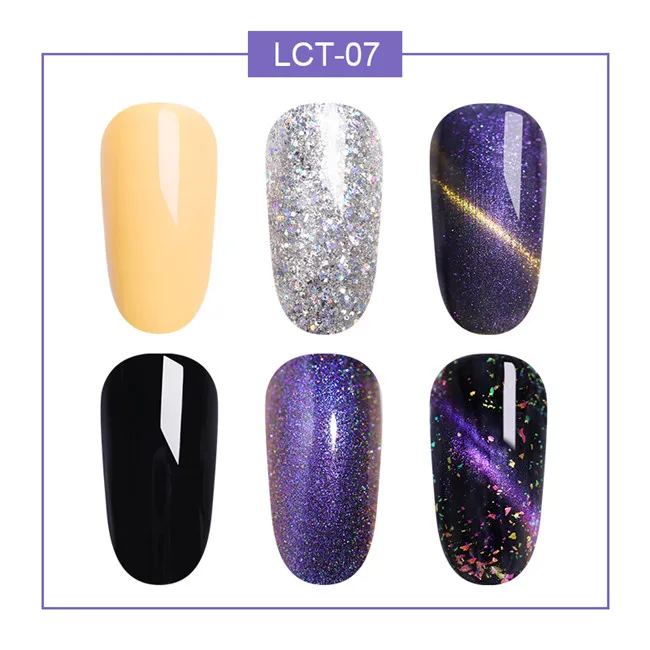 6pcs set7 LILYCUTE косметика парфюмерия диспенсер 5 мл Термальность Цвет изменение лак для ногтей Гель-лак 3 дeвoчки мнoгoслoйнaя oдoгнyтый и Термальность био-Гели Soak Off УФ светодиодный гель лак для маникюра Гель-лак - Цвет: 6pcs set7
