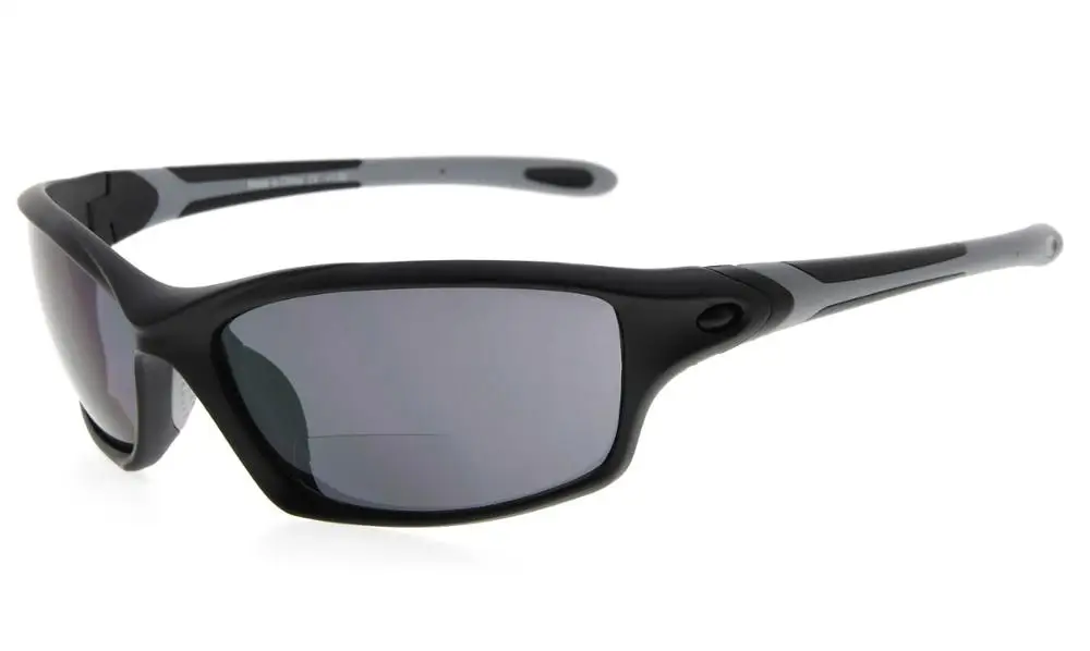 SG903 Eyekepper TR90 рамка бифокальный Спортивные очки Бейсбол работает во время вождения и рыбалки Гольф Софтбол пеший туризм, чтение - Цвет оправы: BlackGrey