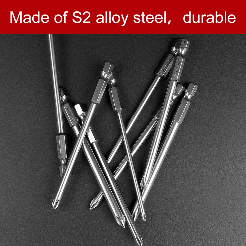 9 шт. Шестигранная головка для отвертки 1/4 дюйма 100 мм|ph2 screwdriver|long hexscrewdriver hex |